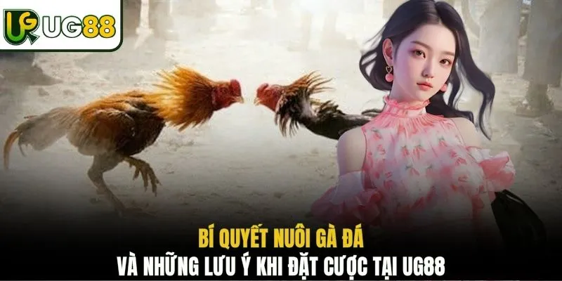 Bí quyết nuôi gà đá và những lưu ý khi đặt cược tại UG88