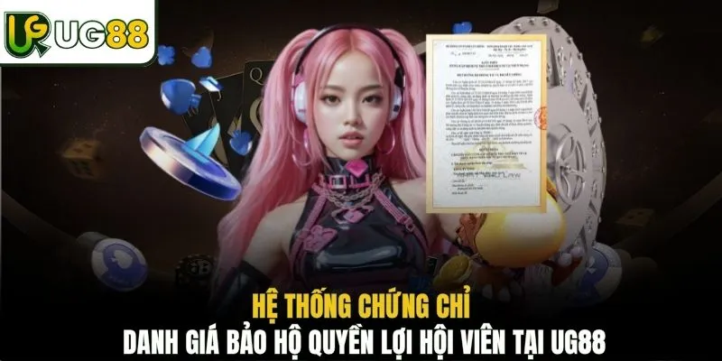 Hệ thống chứng chỉ danh giá bảo hộ quyền lợi hội viên tại UG88